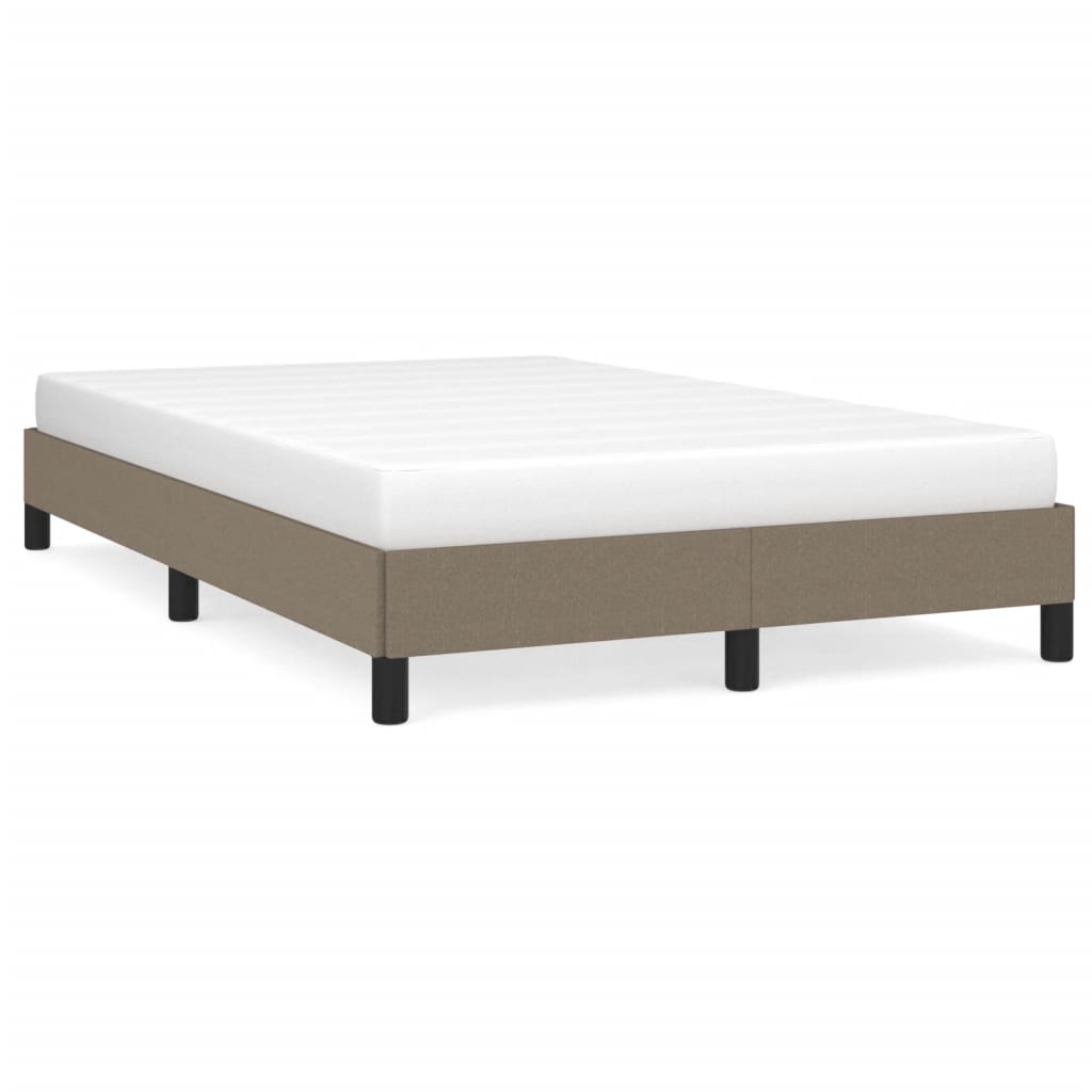 vidaXL Cadru de pat fără saltea, gri taupe, 120x200 cm, textil vidaXL Cadru de pat fără saltea, gri taupe, 120x200 cm, textil