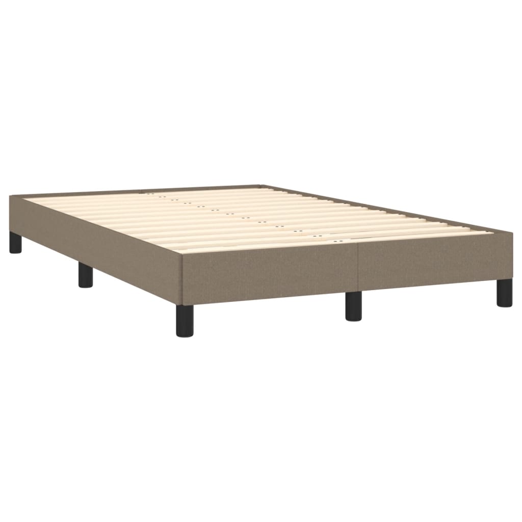 vidaXL Cadru de pat fără saltea, gri taupe, 120x200 cm, textil vidaXL Cadru de pat fără saltea, gri taupe, 120x200 cm, textil