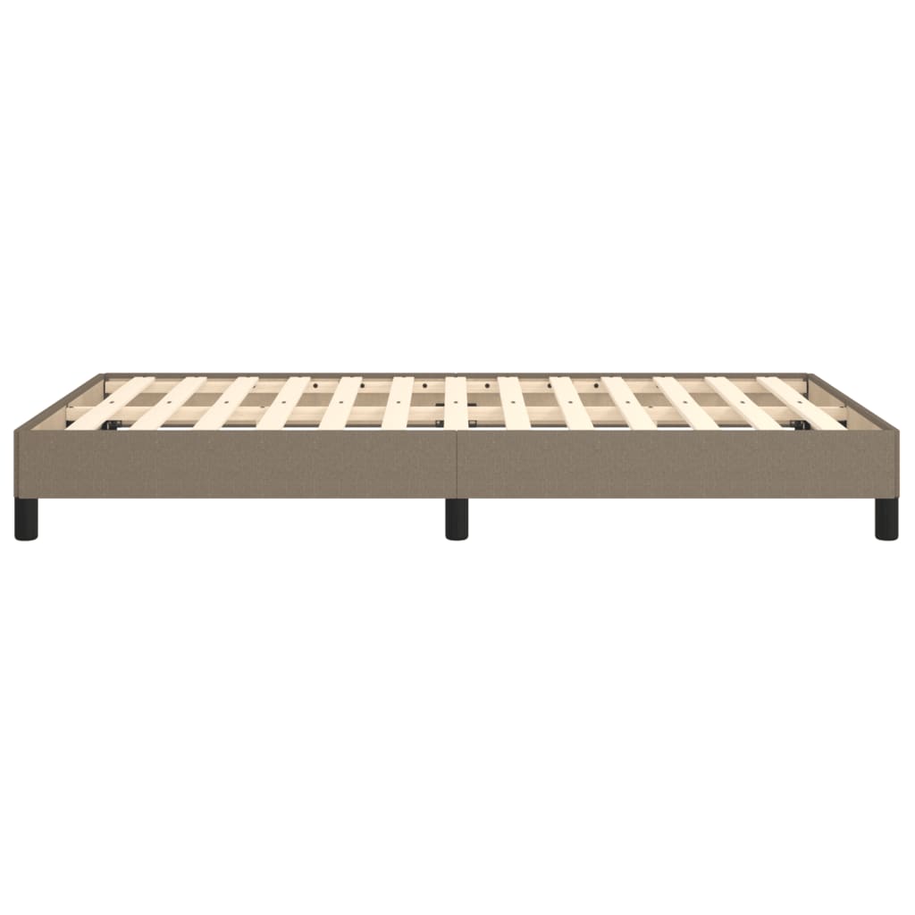 vidaXL Cadru de pat fără saltea, gri taupe, 120x200 cm, textil vidaXL Cadru de pat fără saltea, gri taupe, 120x200 cm, textil