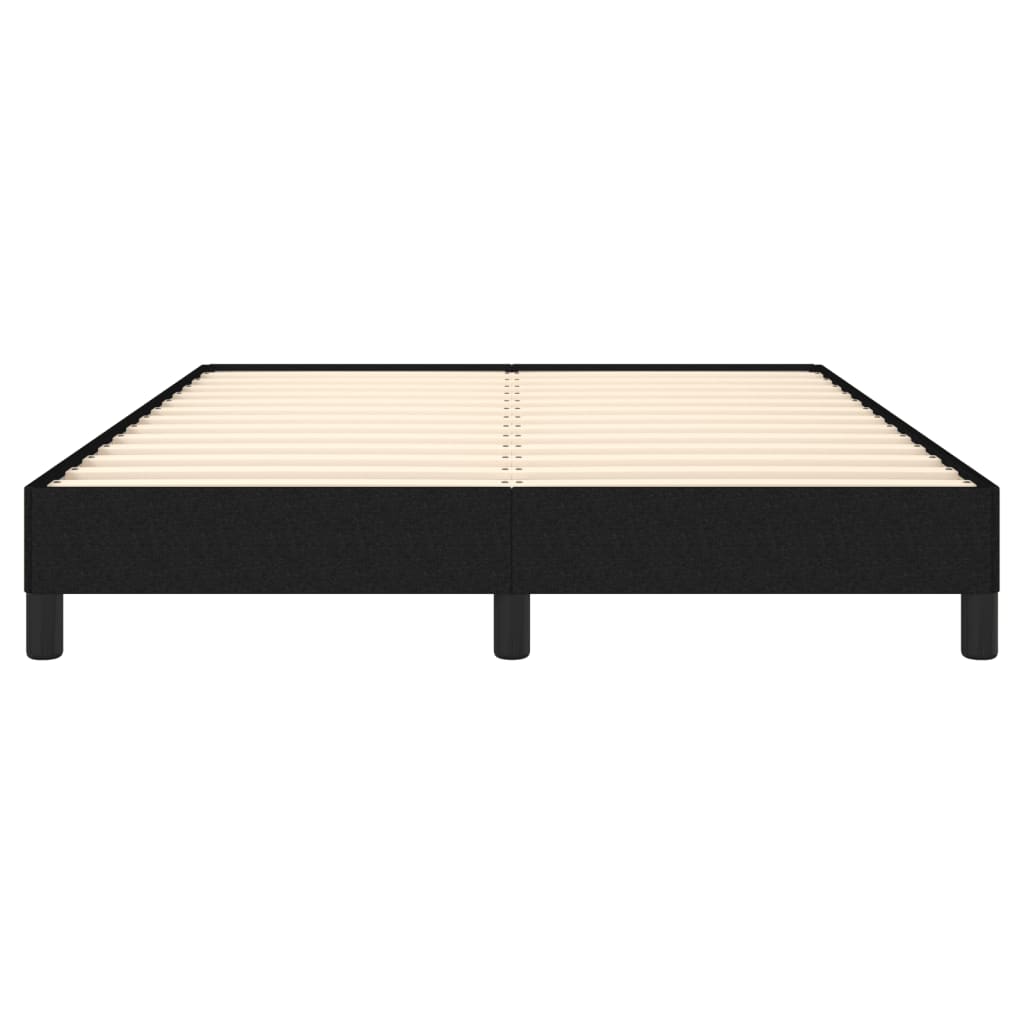 vidaXL Cadru de pat fără saltea, negru, 140x190 cm, textil