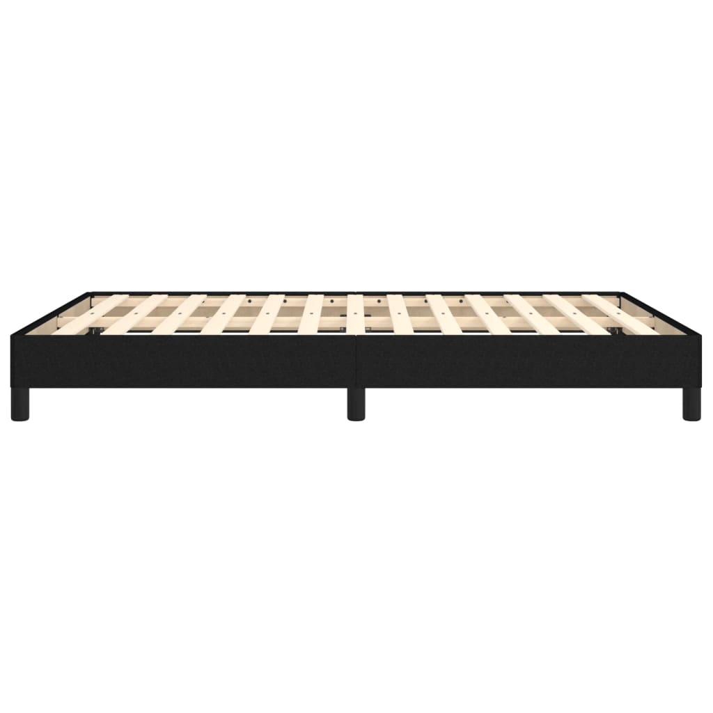 vidaXL Cadru de pat fără saltea, negru, 140x190 cm, textil