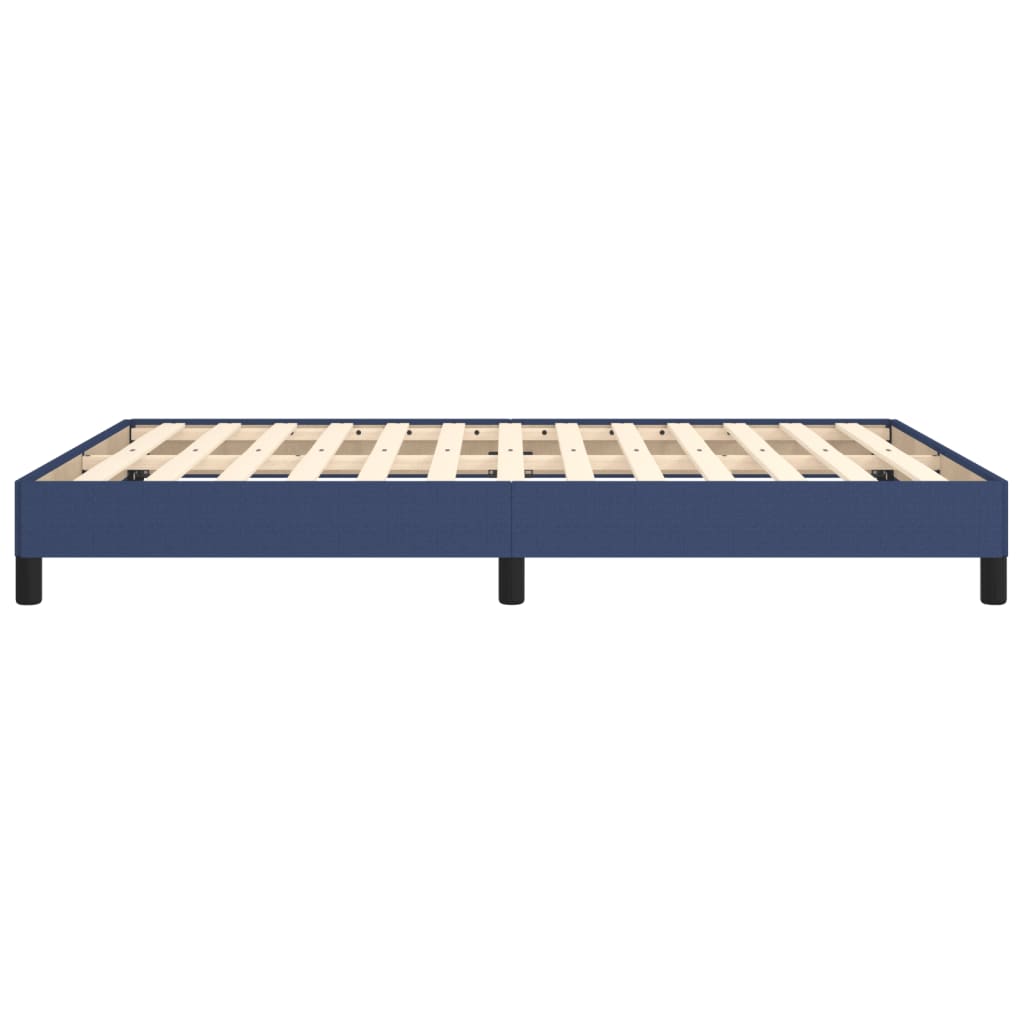 vidaXL Cadru de pat fără saltea, albastru, 140x190 cm, textil