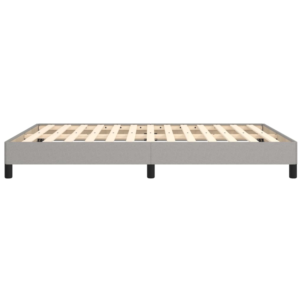 vidaXL Cadru de pat fără saltea, gri deschis, 140x200 cm, textil