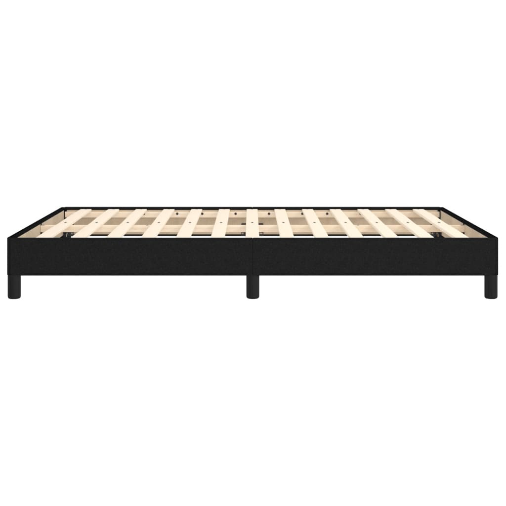 vidaXL Cadru de pat fără saltea, negru, 140x200 cm, textil vidaXL Cadru de pat fără saltea, negru, 140x200 cm, textil