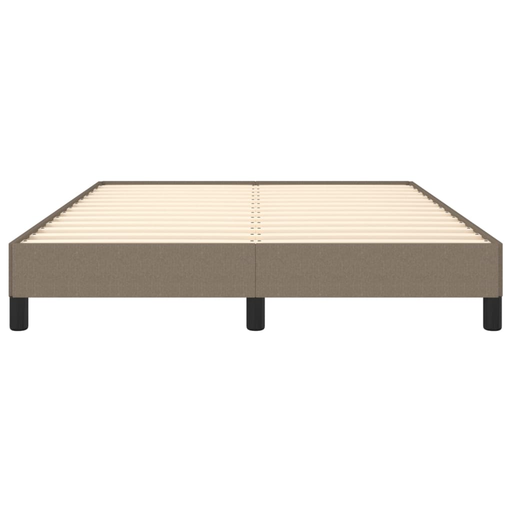 vidaXL Cadru de pat fără saltea, gri taupe, 140x200 cm, textil vidaXL Cadru de pat fără saltea, gri taupe, 140x200 cm, textil
