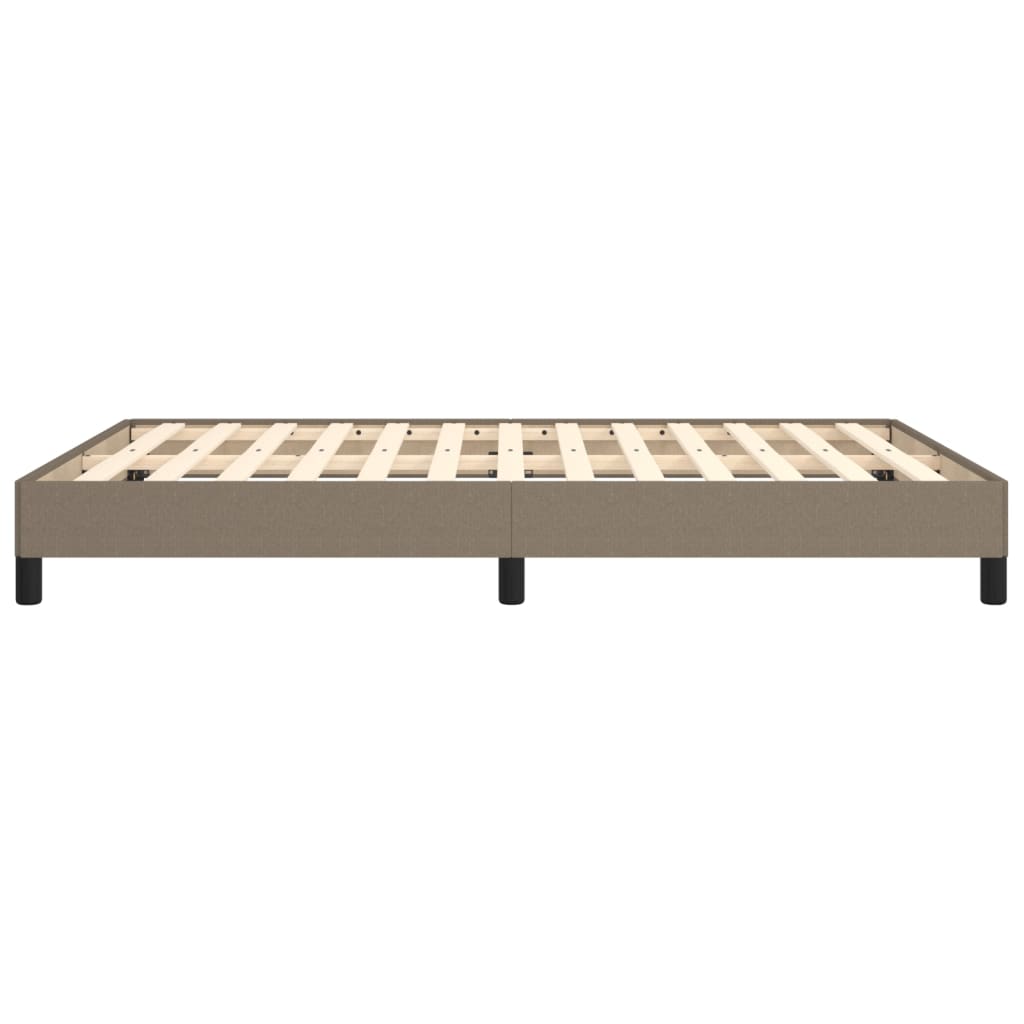 vidaXL Cadru de pat fără saltea, gri taupe, 140x200 cm, textil vidaXL Cadru de pat fără saltea, gri taupe, 140x200 cm, textil