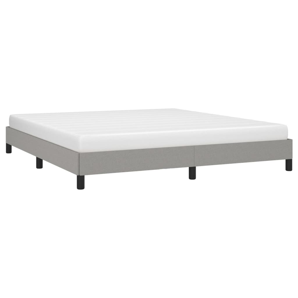 vidaXL Cadru de pat fără saltea, gri deschis, 160x200 cm, textil