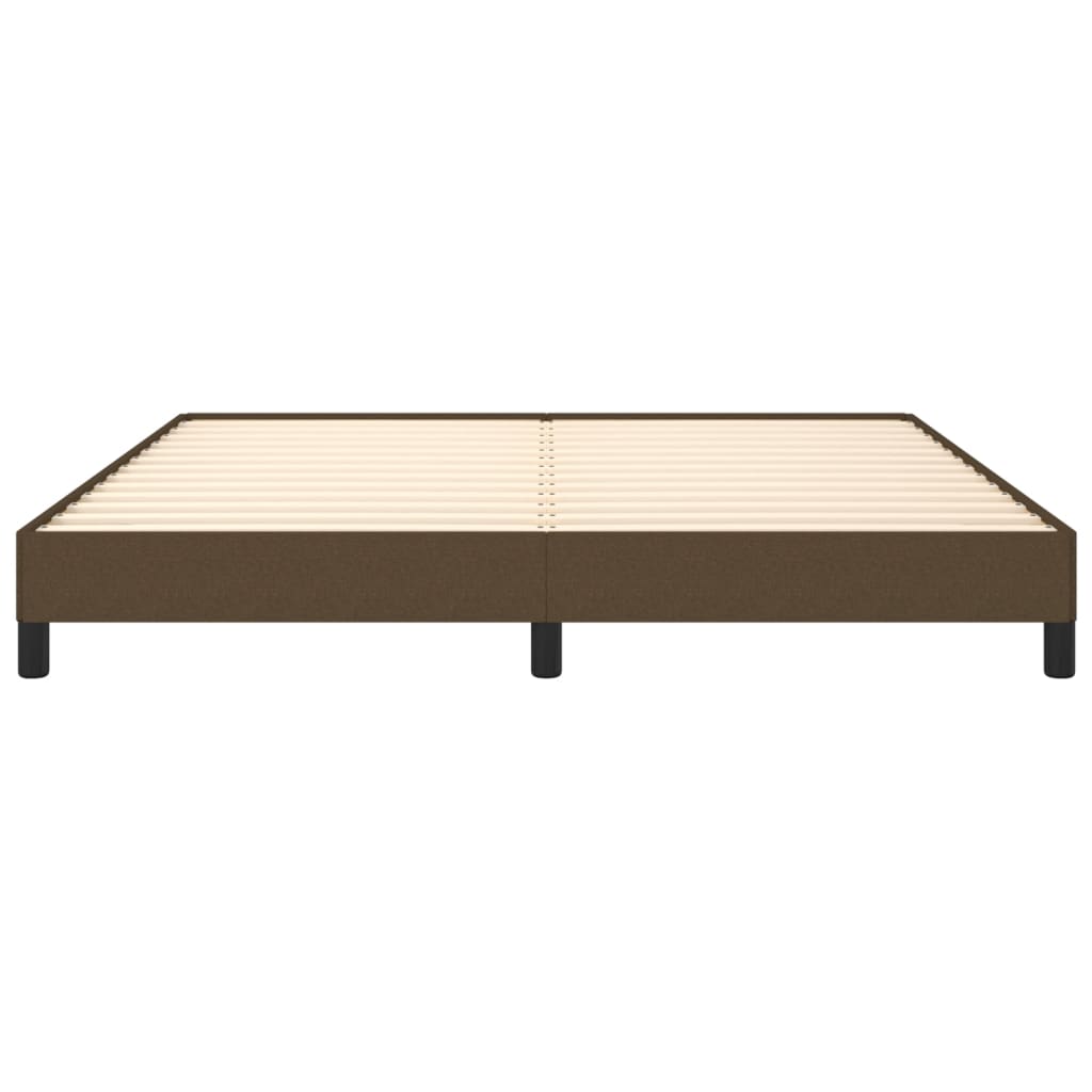 vidaXL Cadru de pat fără saltea, maro închis, 160x200 cm, textil vidaXL Cadru de pat fără saltea, maro închis, 160x200 cm, textil