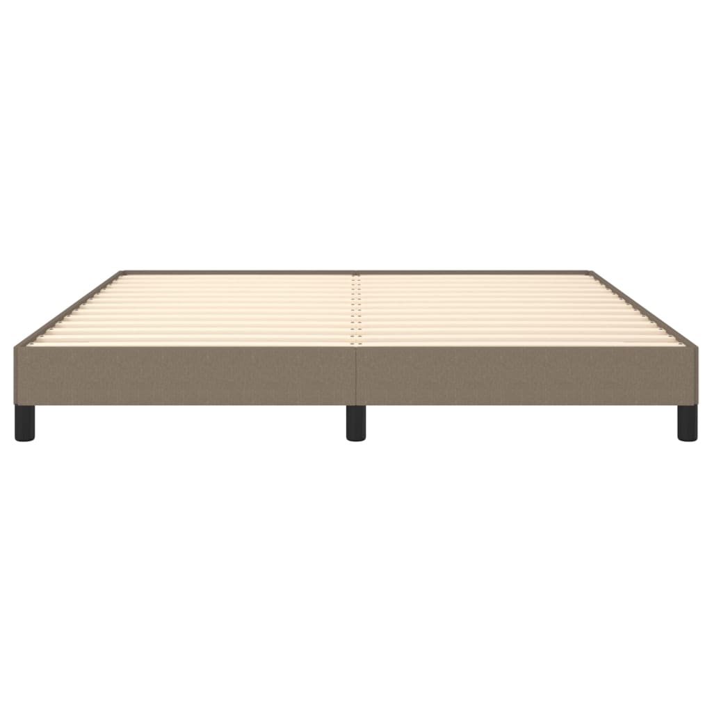 vidaXL Cadru de pat fără saltea, gri taupe, 160x200 cm, textil vidaXL Cadru de pat fără saltea, gri taupe, 160x200 cm, textil