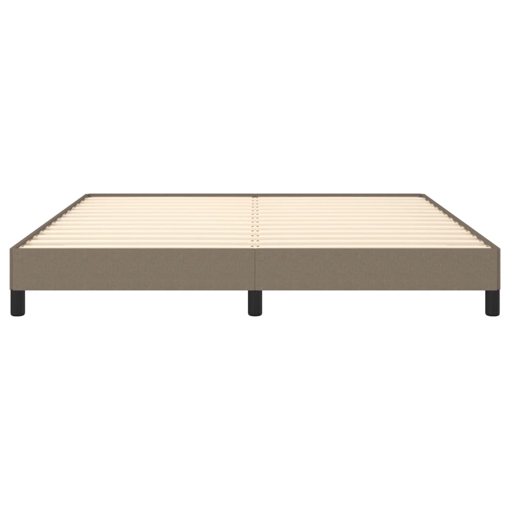 vidaXL Cadru de pat fără saltea, gri taupe, 180x200 cm, textil vidaXL Cadru de pat fără saltea, gri taupe, 180x200 cm, textil