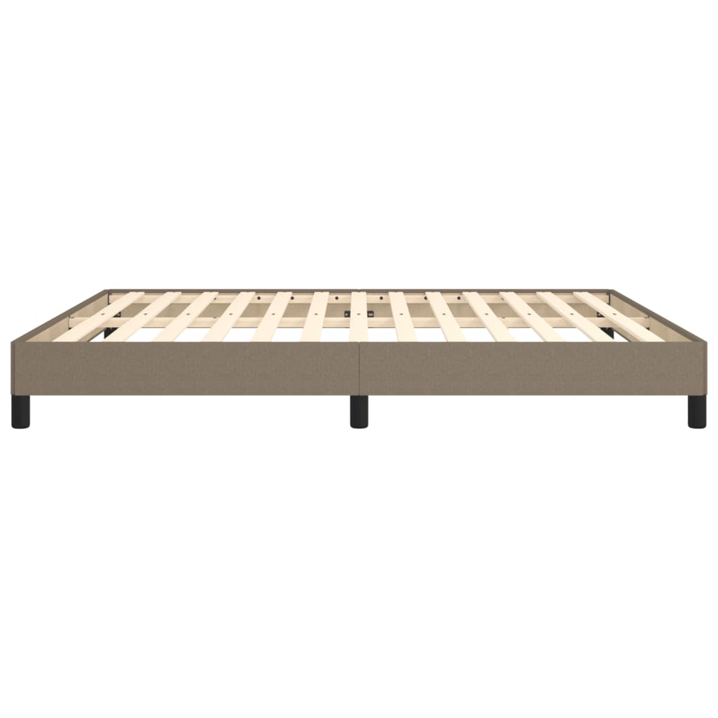 vidaXL Cadru de pat fără saltea, gri taupe, 180x200 cm, textil vidaXL Cadru de pat fără saltea, gri taupe, 180x200 cm, textil