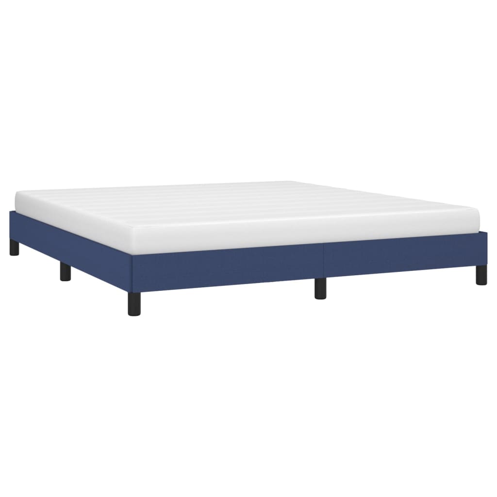 vidaXL Cadru de pat fără saltea, albastru, 180x200 cm, textil