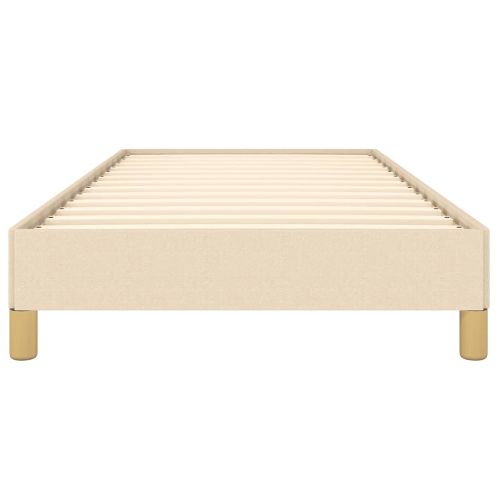 vidaXL Cadru de pat fără saltea cremă 80x200 cm țesătură
