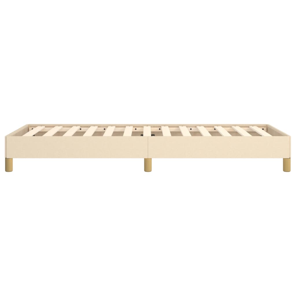 vidaXL Cadru de pat fără saltea cremă 80x200 cm țesătură