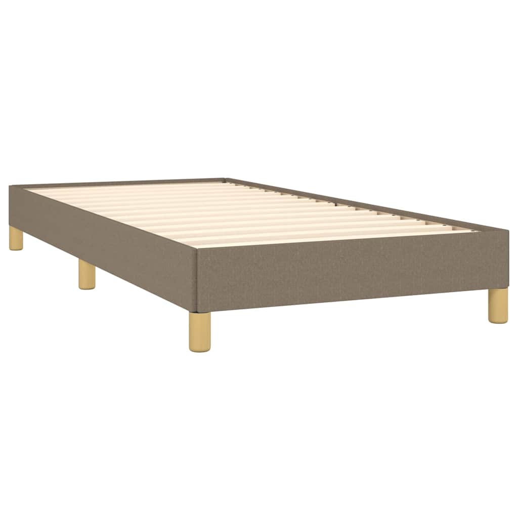 vidaXL Cadru de pat fără saltea Taupe 90x190 cm Stofa