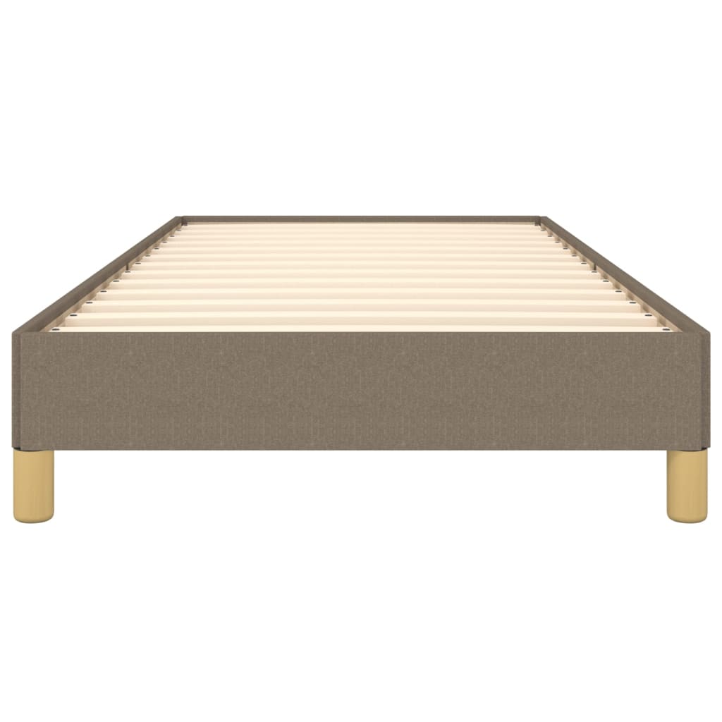 vidaXL Cadru de pat fără saltea Taupe 90x190 cm Stofa
