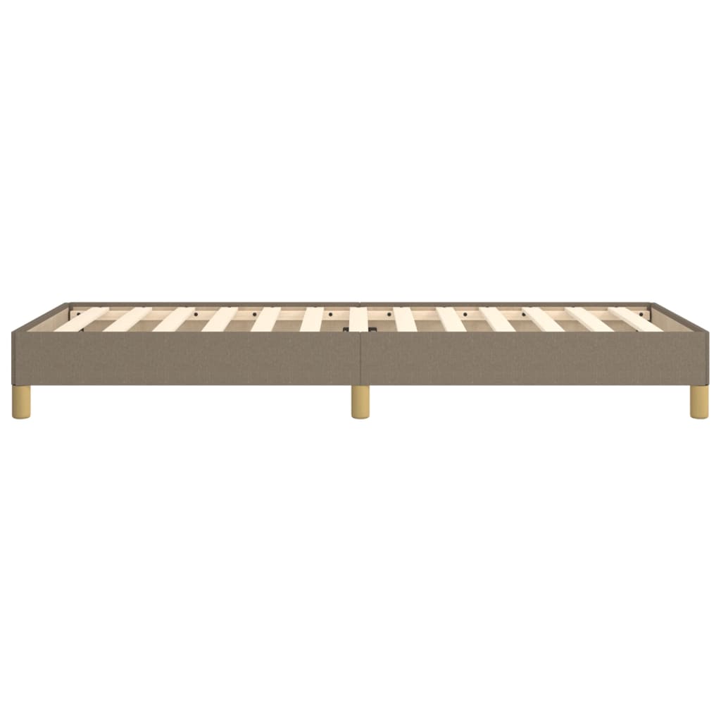 vidaXL Cadru de pat fără saltea Taupe 90x190 cm Stofa