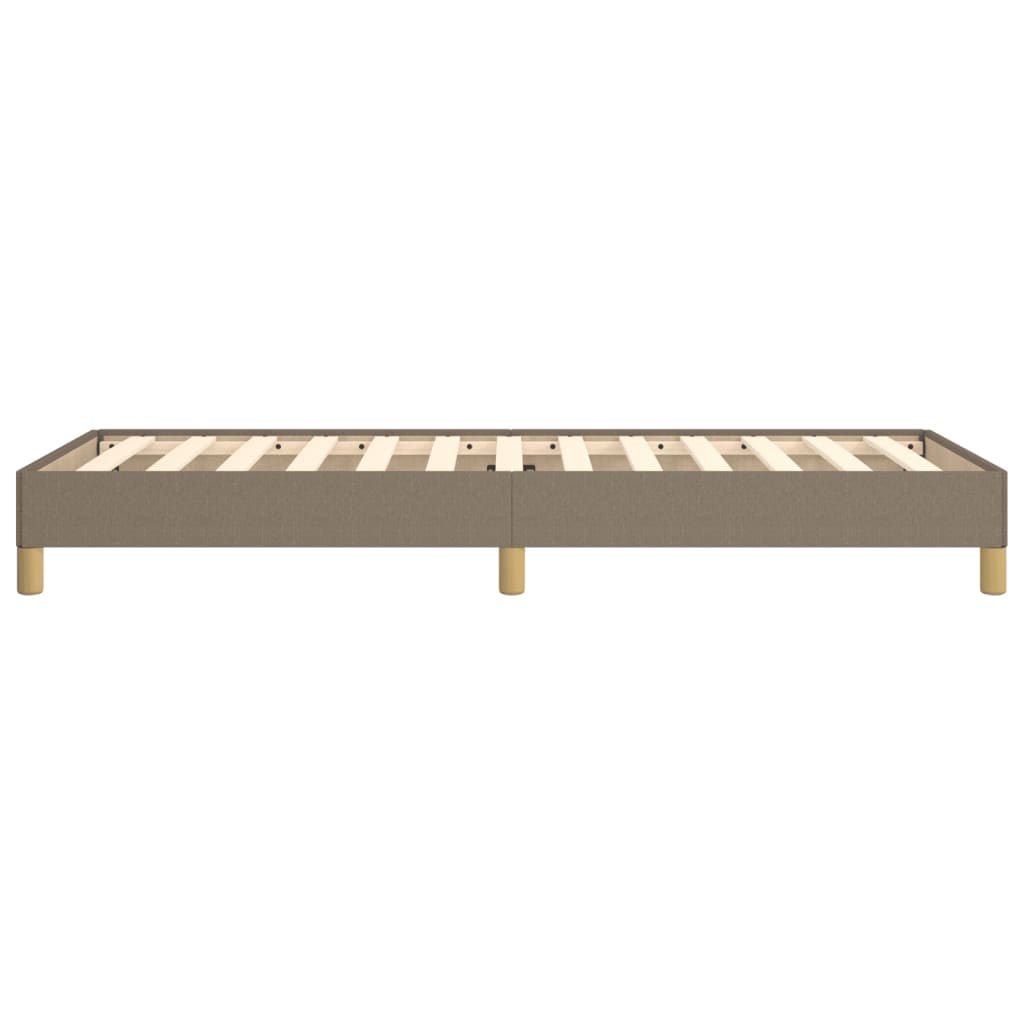 vidaXL Cadru de pat fără saltea Taupe 90x200 cm țesătură