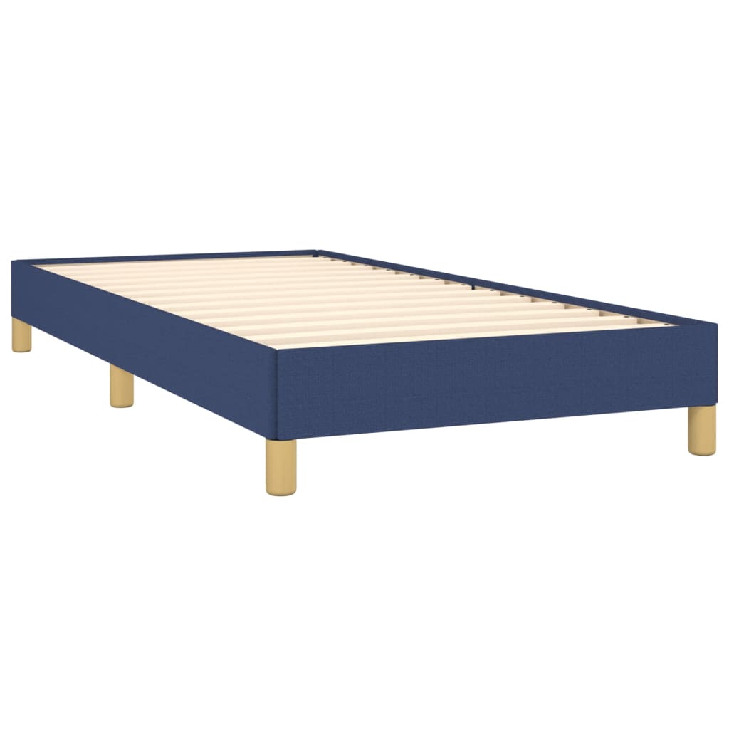 vidaXL Cadru de pat fără saltea țesătură albastră 100x200 cm
