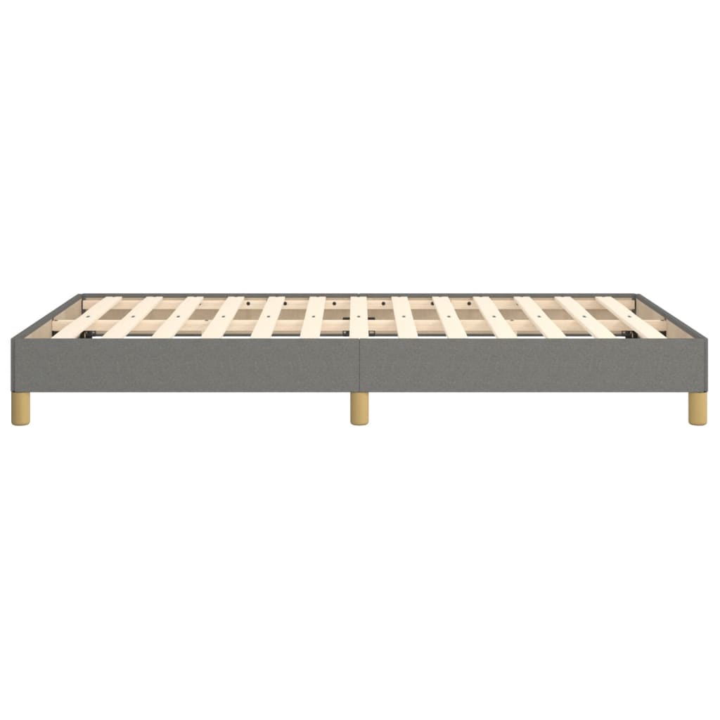 vidaXL Cadru de pat fără saltea, gri închis, 120x200 cm, textil