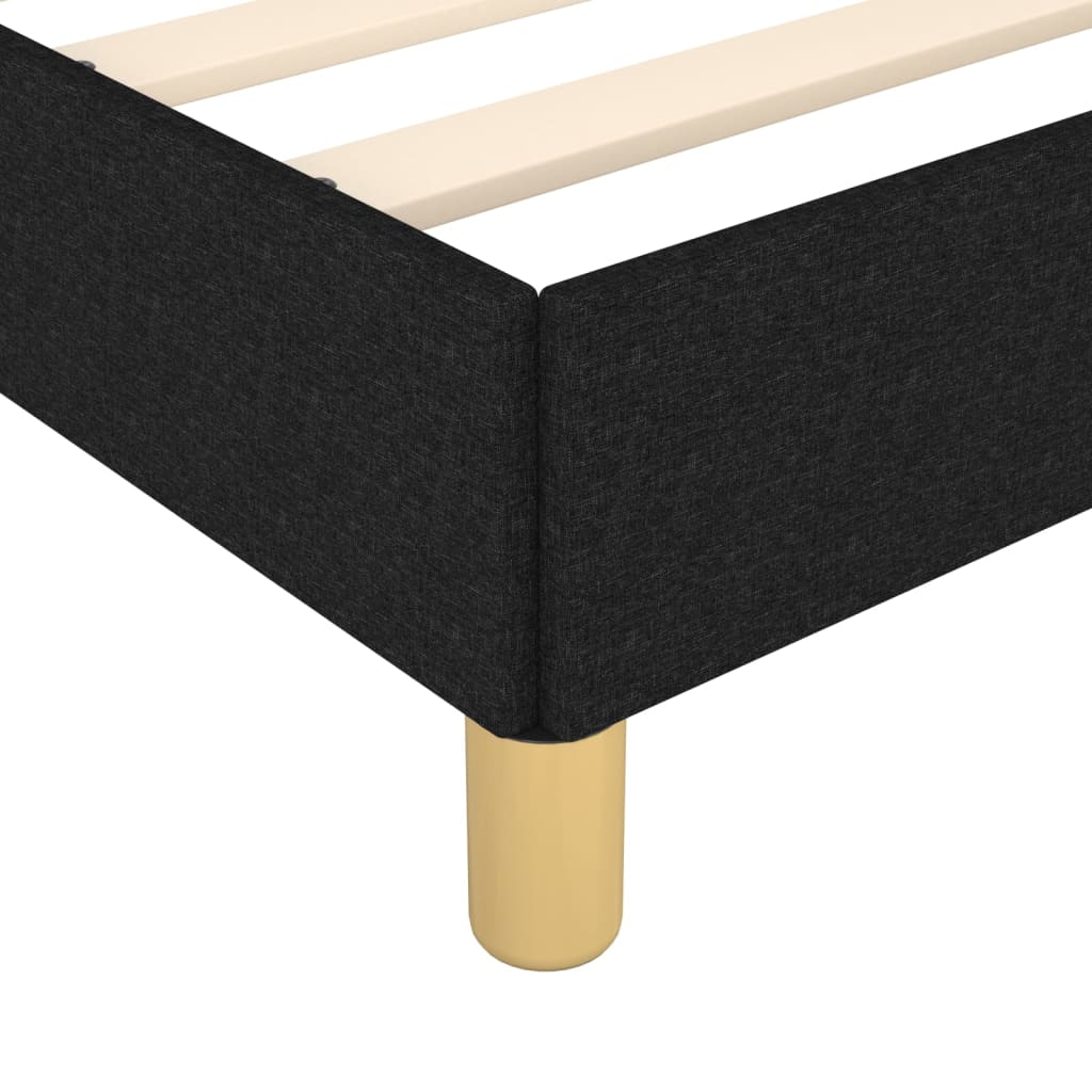vidaXL Cadru de pat fără saltea, negru, 120x200 cm, textil vidaXL Cadru de pat fără saltea, negru, 120x200 cm, textil