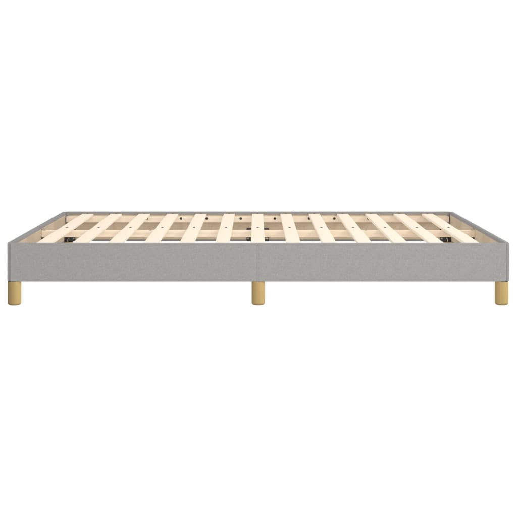 vidaXL Cadru de pat fără saltea, gri deschis, 140x190 cm, textil
