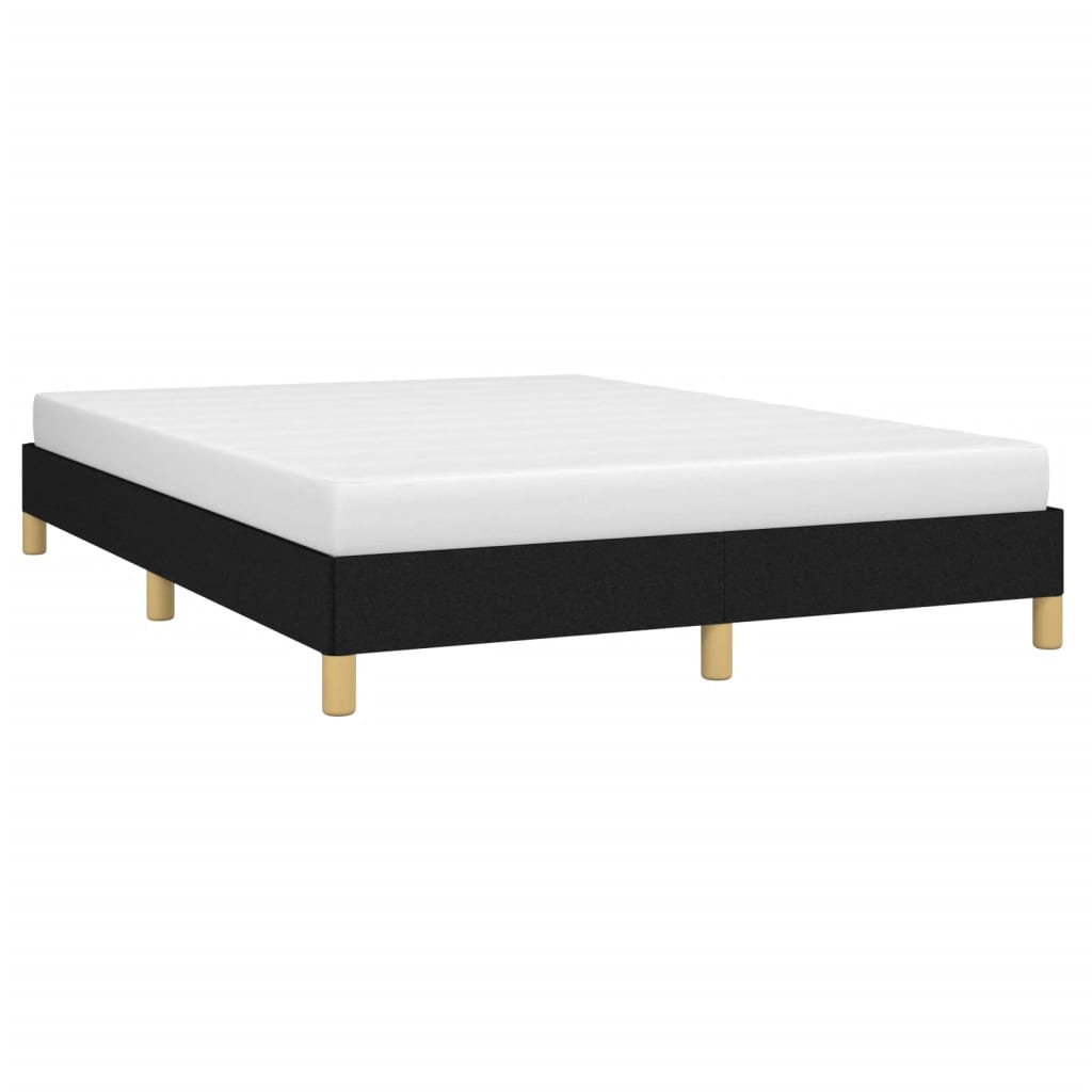 vidaXL Cadru de pat fără saltea, negru, 140x190 cm, textil