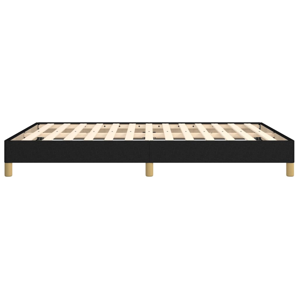 vidaXL Cadru de pat fără saltea, negru, 140x190 cm, textil