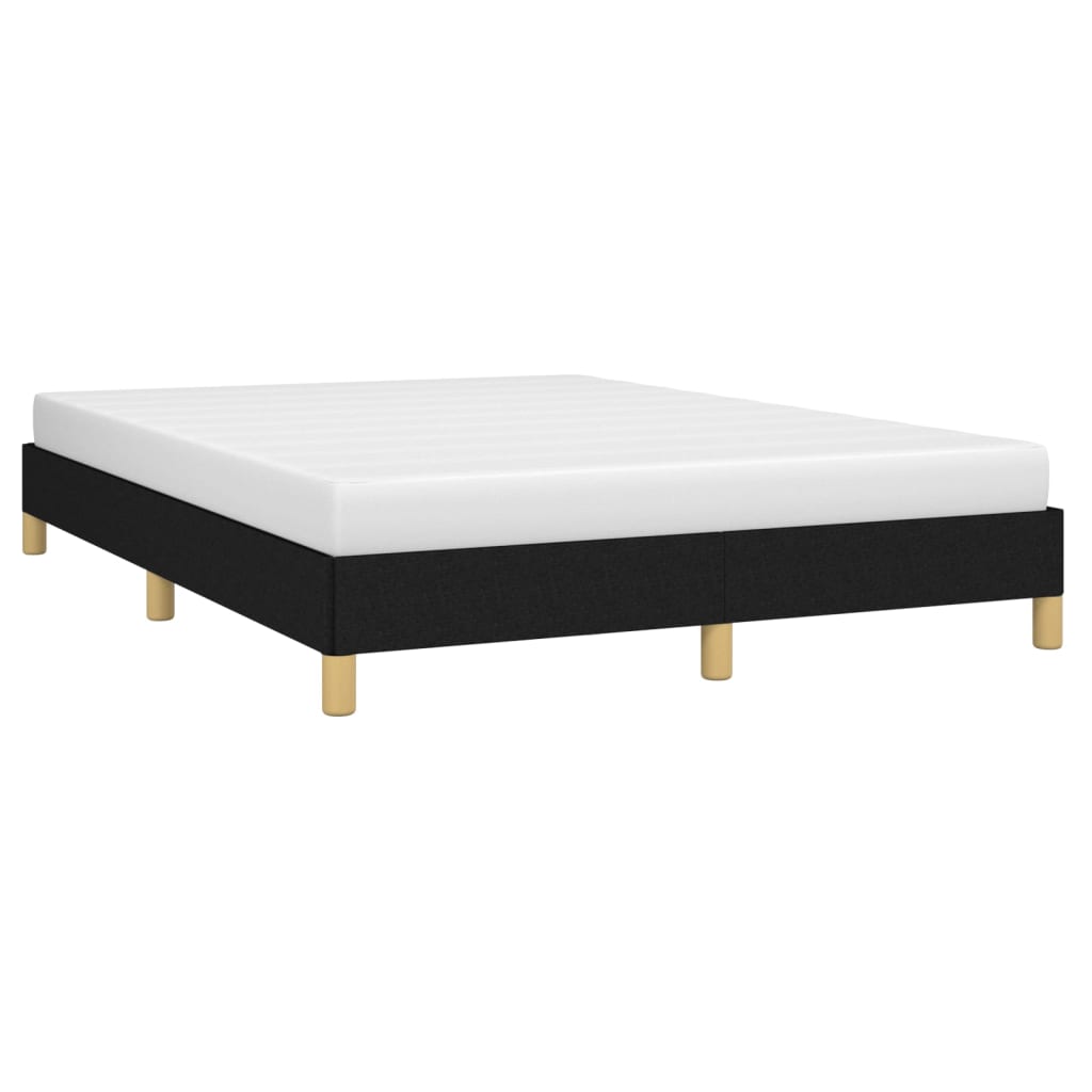 vidaXL Cadru de pat fără saltea, negru, 140x200 cm, textil vidaXL Cadru de pat fără saltea, negru, 140x200 cm, textil