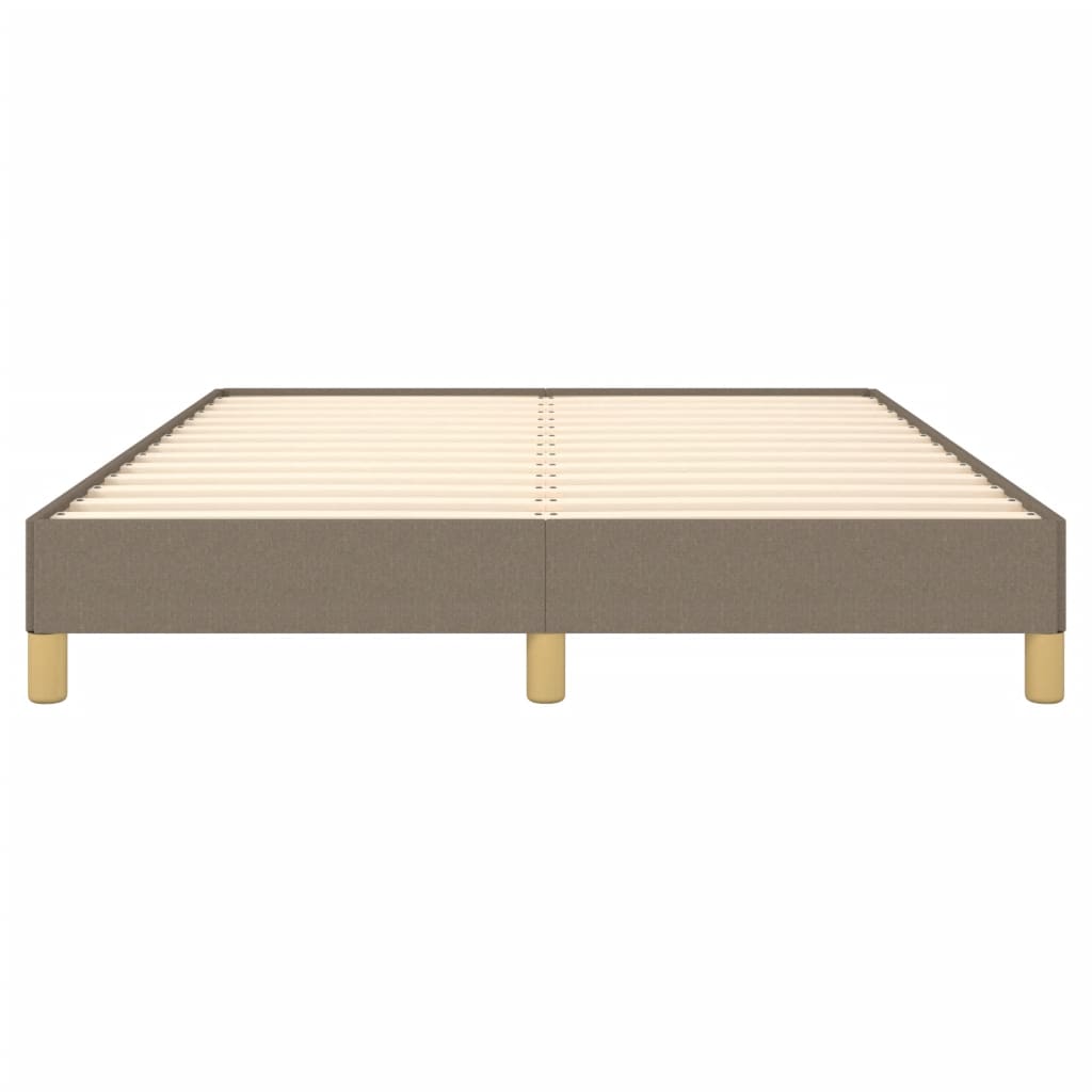 vidaXL Cadru de pat fără saltea, gri taupe, 140x200 cm, textil vidaXL Cadru de pat fără saltea, gri taupe, 140x200 cm, textil