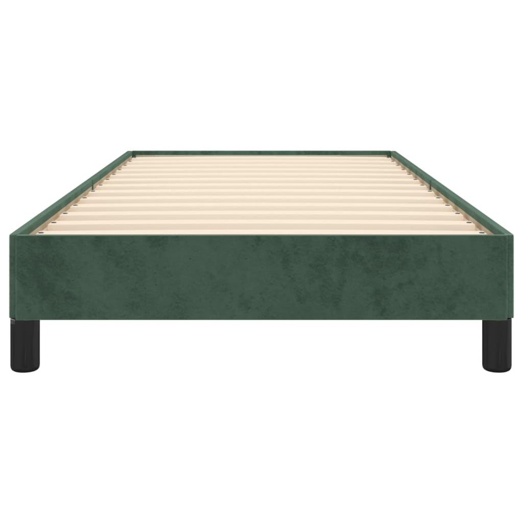 vidaXL Cadru de pat fără saltea, verde închis, 80x200 cm, catifea vidaXL Cadru de pat fără saltea, verde închis, 80x200 cm, catifea