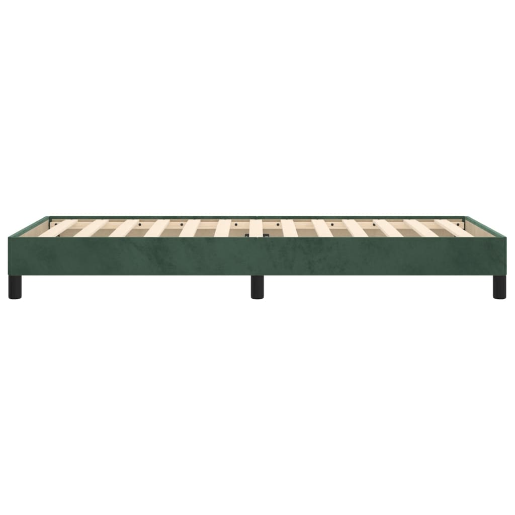 vidaXL Cadru de pat fără saltea, verde închis, 80x200 cm, catifea vidaXL Cadru de pat fără saltea, verde închis, 80x200 cm, catifea