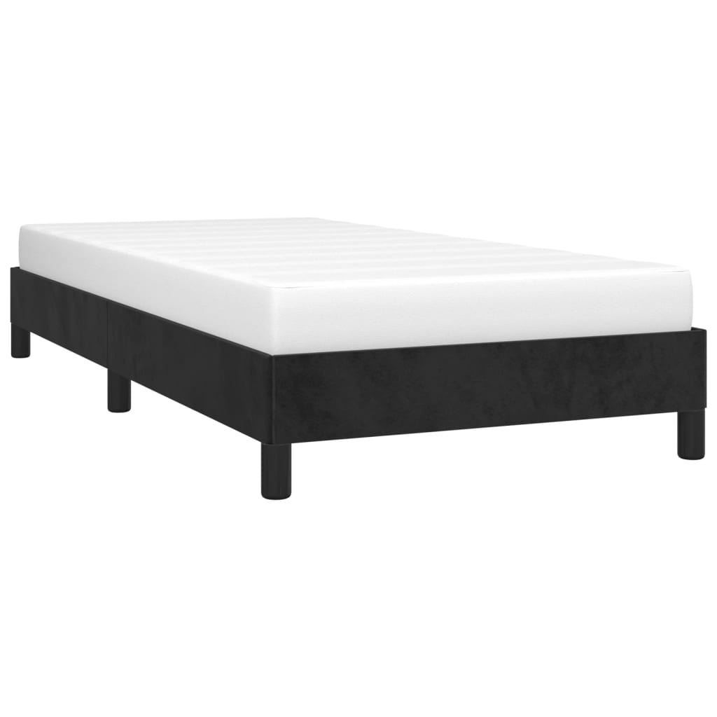 vidaXL Cadru de pat fără saltea, negru, 100x200 cm, catifea vidaXL Cadru de pat fără saltea, negru, 100x200 cm, catifea