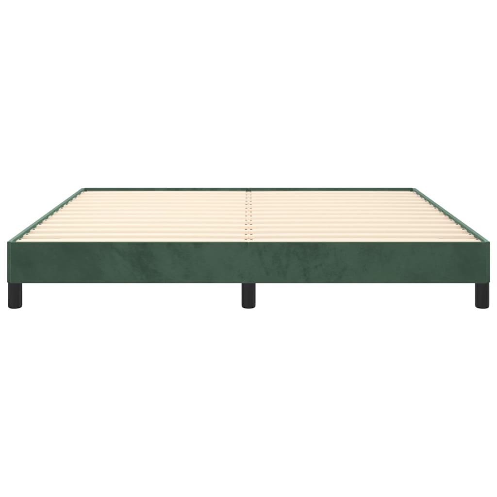 vidaXL Cadru de pat fără saltea, verde închis, 180x200 cm, catifea vidaXL Cadru de pat fără saltea, verde închis, 180x200 cm, catifea