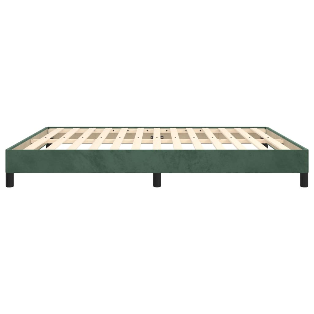 vidaXL Cadru de pat fără saltea, verde închis, 180x200 cm, catifea vidaXL Cadru de pat fără saltea, verde închis, 180x200 cm, catifea