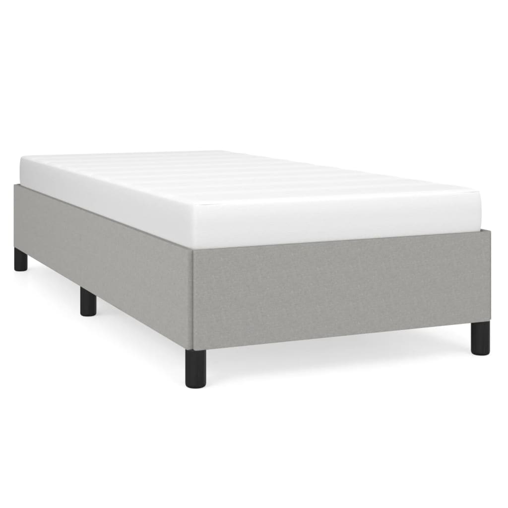 vidaXL Cadru de pat fără saltea, gri deschis, 80x200 cm, textil