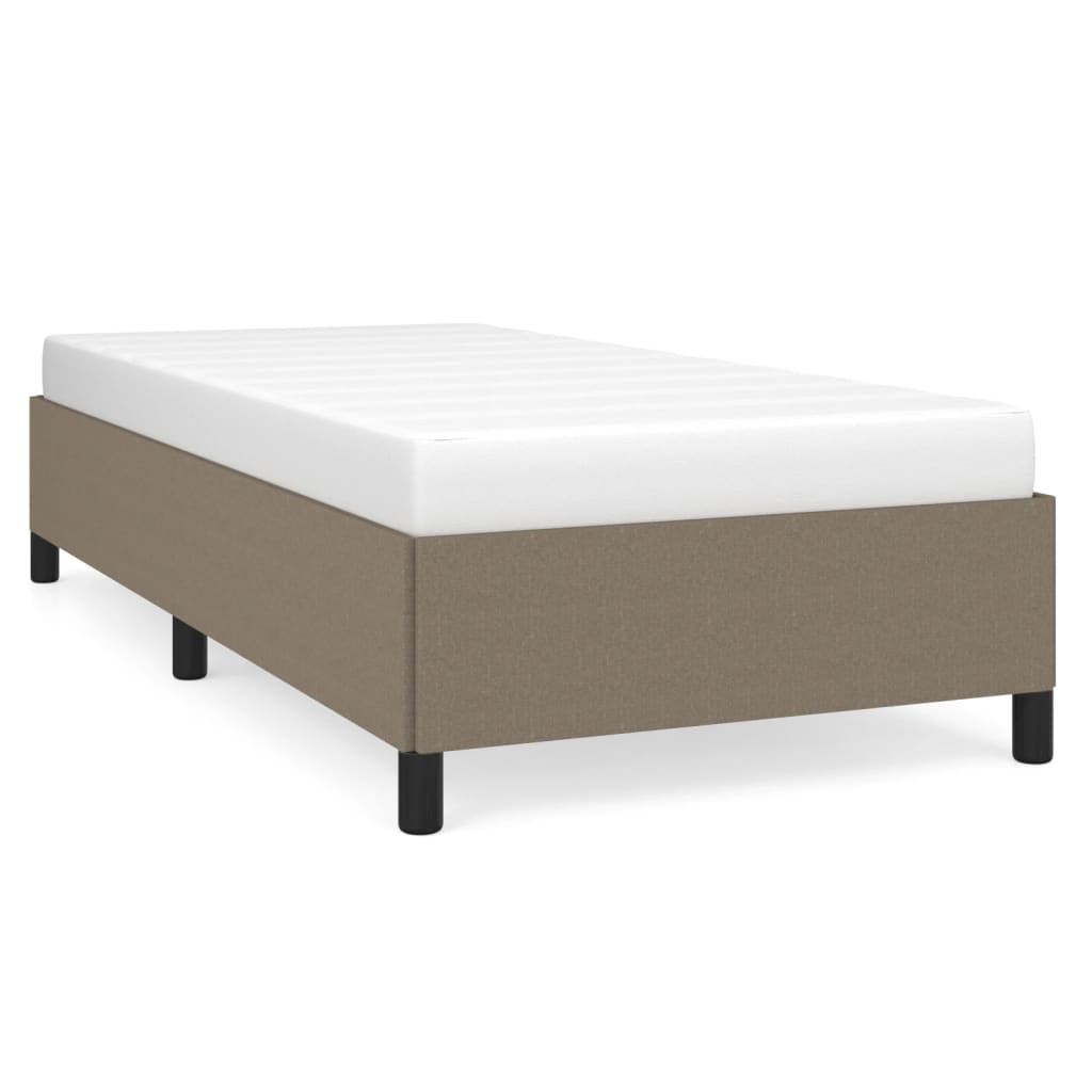vidaXL Cadru de pat fără saltea Taupe 80x200 cm țesătură