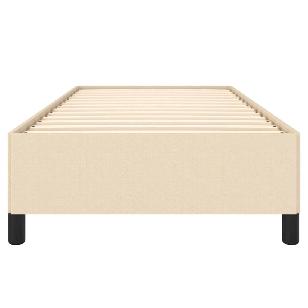 vidaXL Cadru de pat fără saltea cremă 80x200 cm țesătură