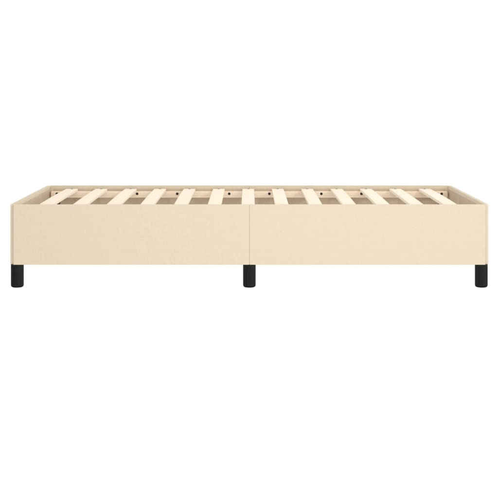 vidaXL Cadru de pat fără saltea cremă 80x200 cm țesătură