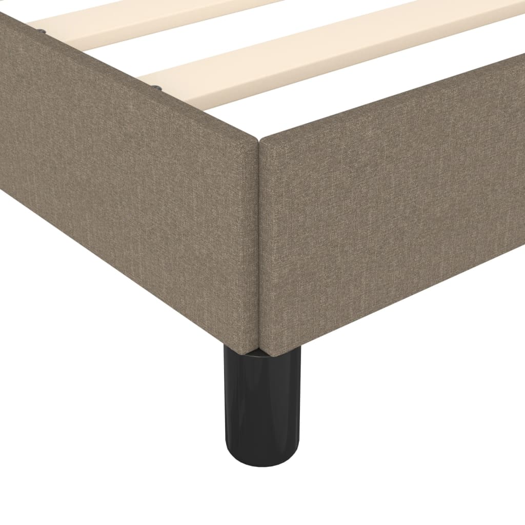 vidaXL Cadru de pat fără saltea Taupe 90x190 cm Stofa