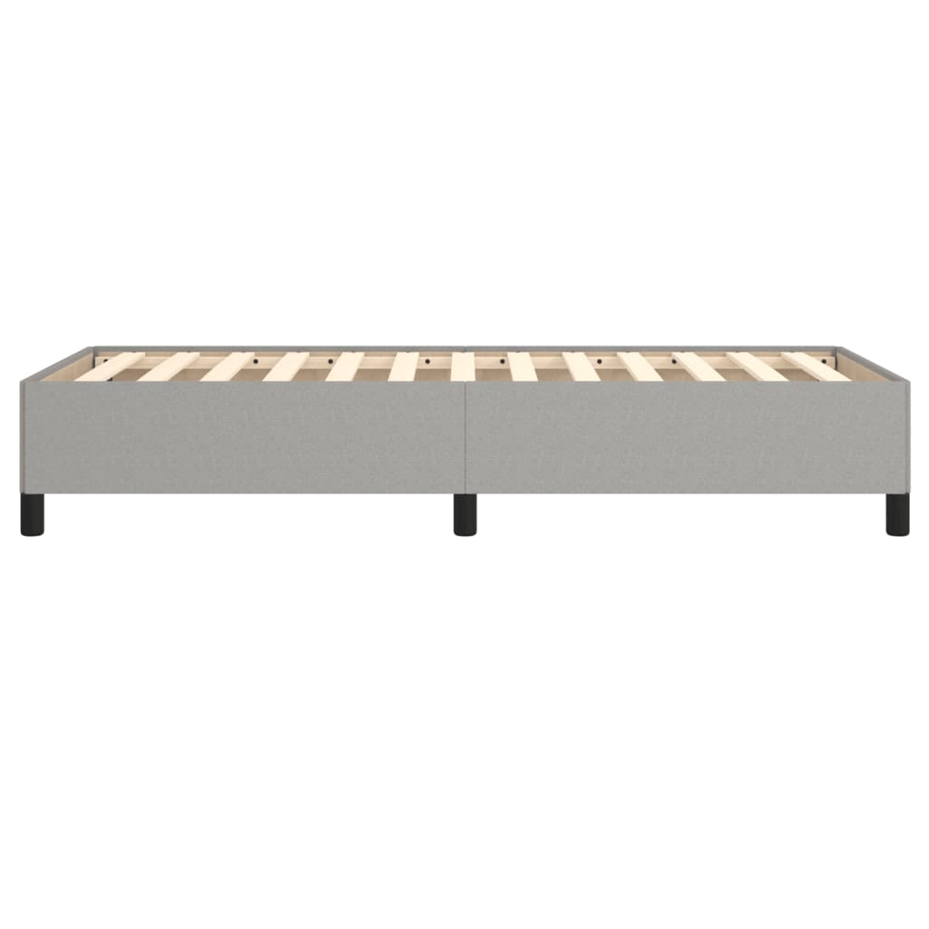vidaXL Cadru de pat fără saltea, gri deschis, 90x200 cm, textil