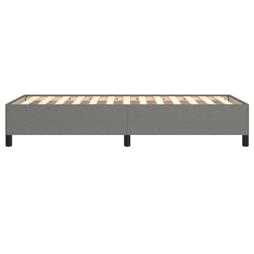 vidaXL Cadru de pat fără saltea, gri închis, 100x200 cm, textil