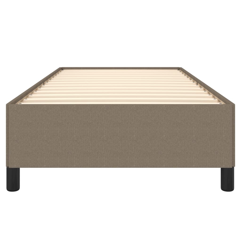 vidaXL Cadru de pat fără saltea, gri taupe, 100x200 cm, textil vidaXL Cadru de pat fără saltea, gri taupe, 100x200 cm, textil