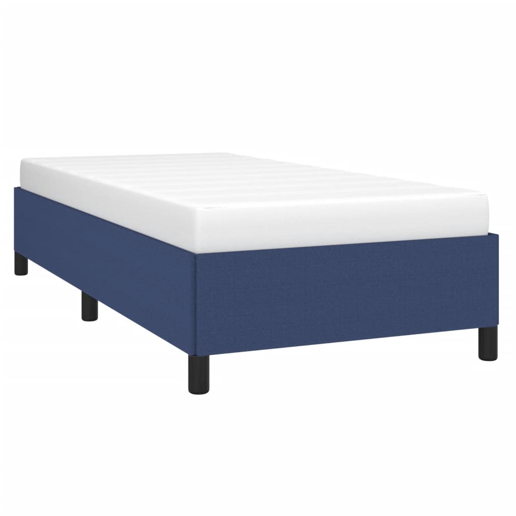 vidaXL Cadru de pat fără saltea țesătură albastră 100x200 cm vidaXL Cadru de pat fără saltea țesătură albastră 100x200 cm