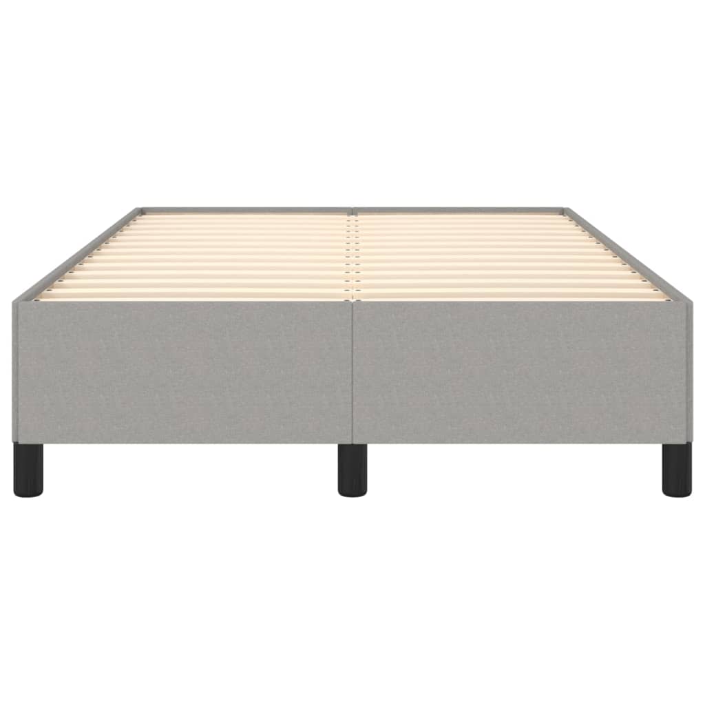 vidaXL Cadru de pat fără saltea, gri deschis, 120x200 cm, textil