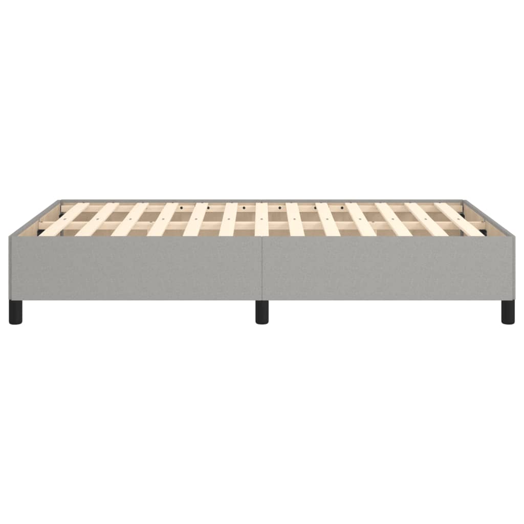 vidaXL Cadru de pat fără saltea, gri deschis, 120x200 cm, textil