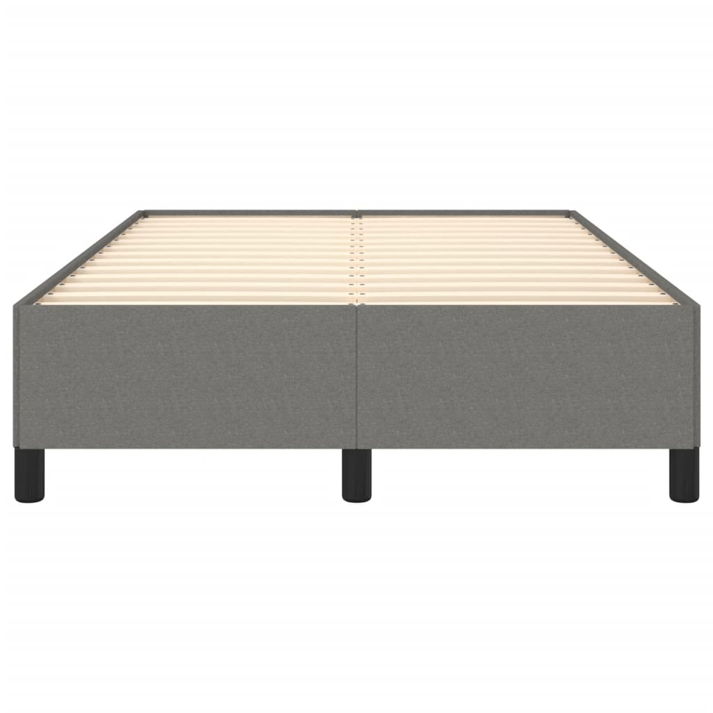 vidaXL Cadru de pat fără saltea, gri închis, 120x200 cm, textil