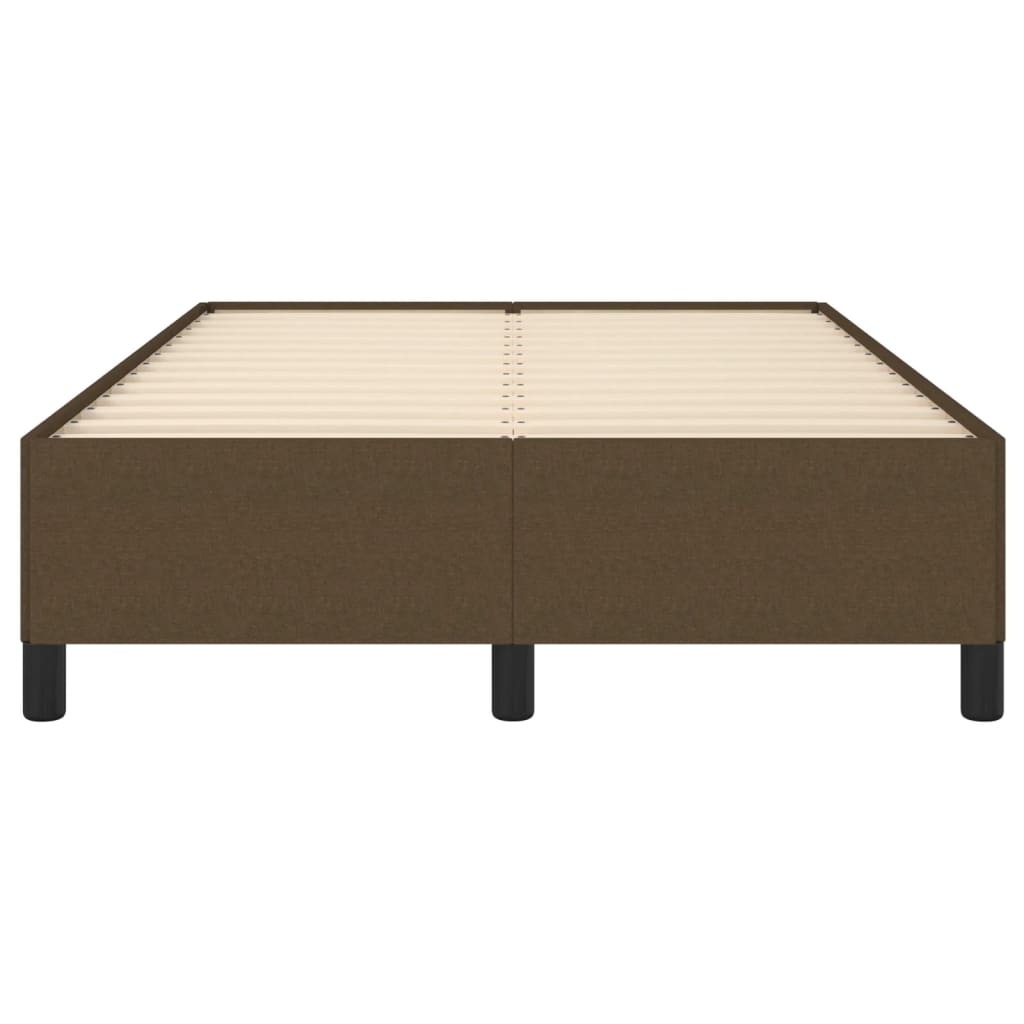 vidaXL Cadru de pat fără saltea, maro închis, 120x200 cm, textil vidaXL Cadru de pat fără saltea, maro închis, 120x200 cm, textil