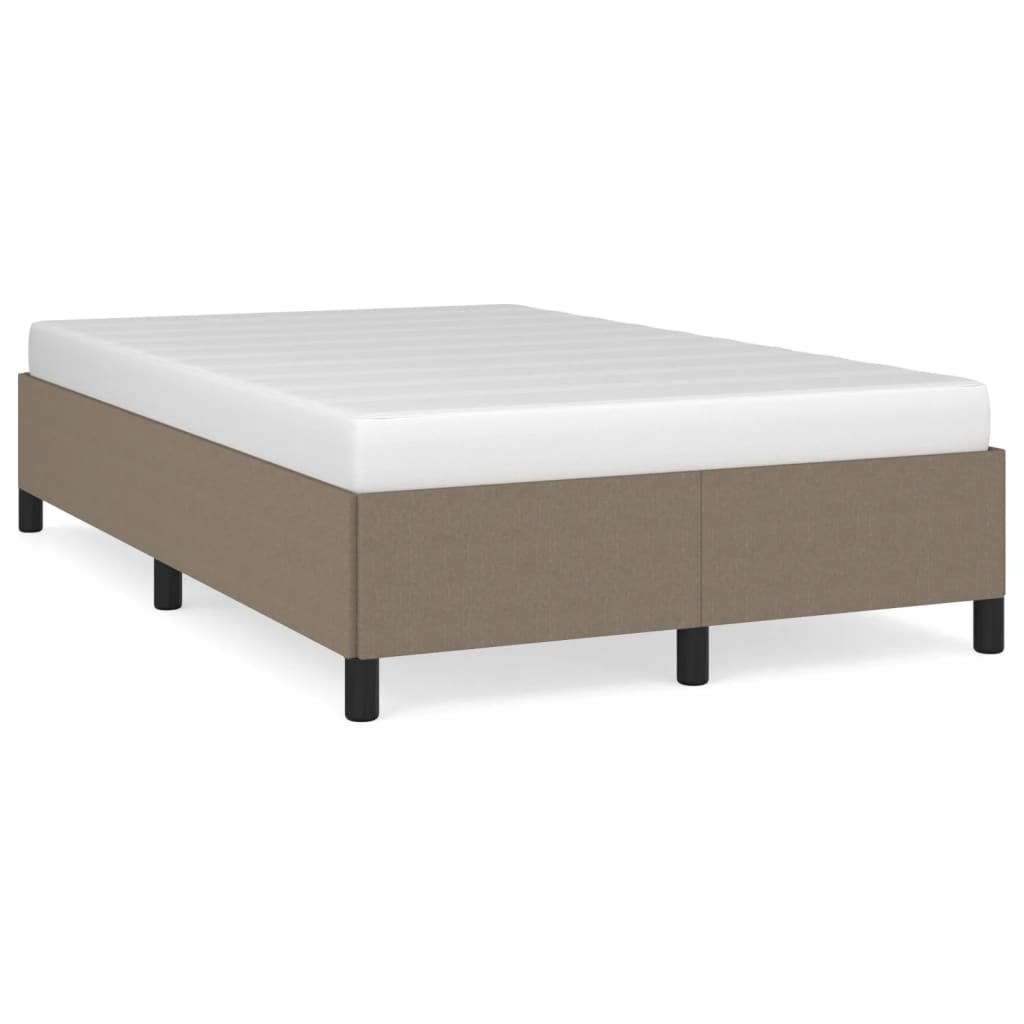 vidaXL Cadru de pat fără saltea, gri taupe, 120x200 cm, textil vidaXL Cadru de pat fără saltea, gri taupe, 120x200 cm, textil