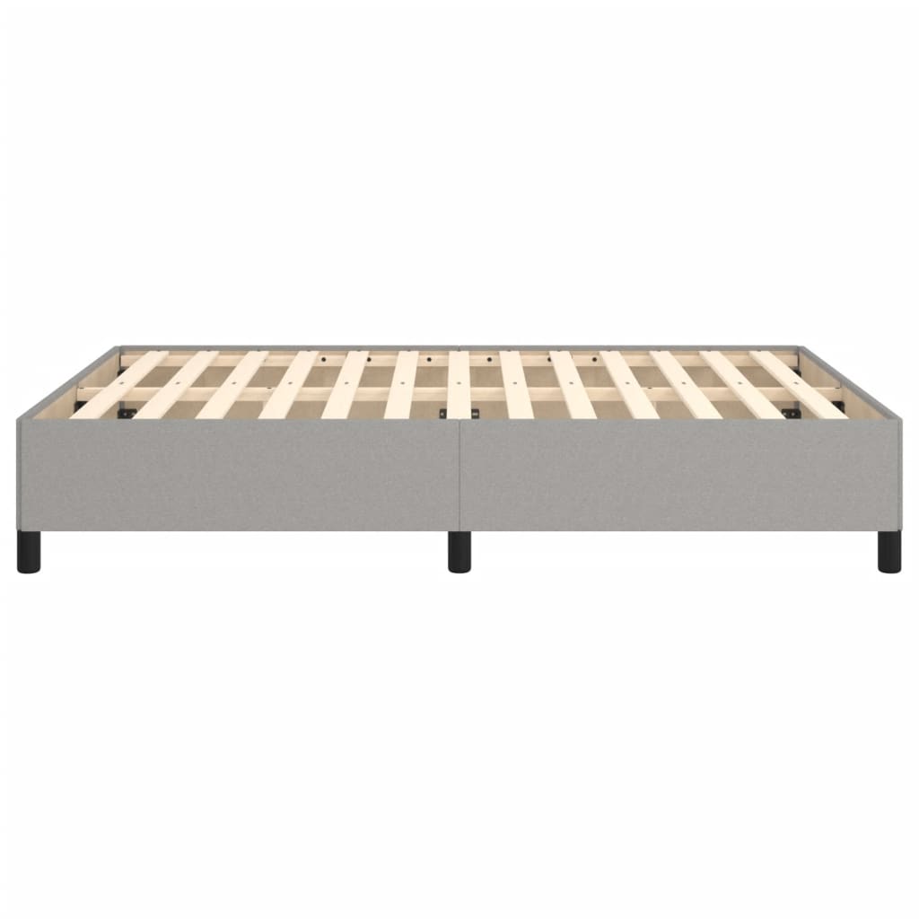 vidaXL Cadru de pat fără saltea, gri deschis, 140x190 cm, textil